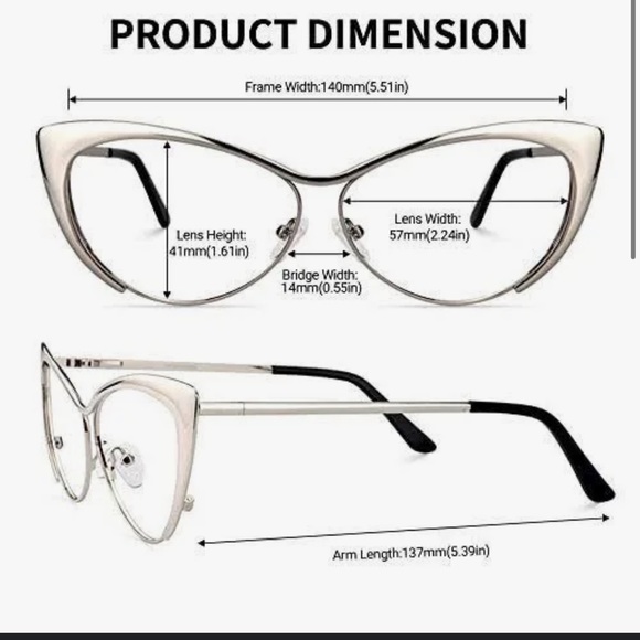 Brand new gold cat eye lenses - Picture 4 of 8